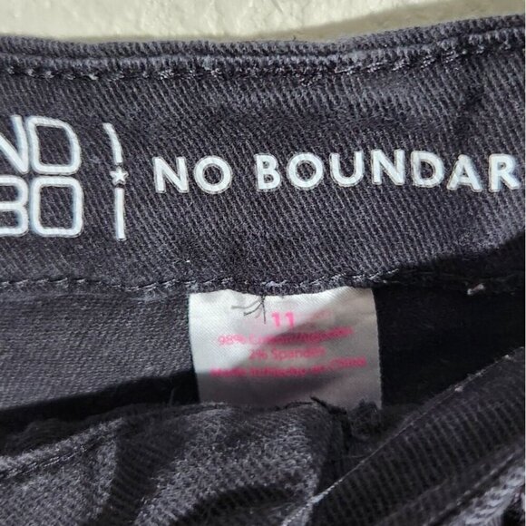 No Boundaries Shorts Size 11 Womens Juniors Black Denim - Picture 9 of 10